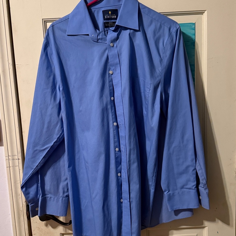 Stafford Classic Blue Dress Shirt